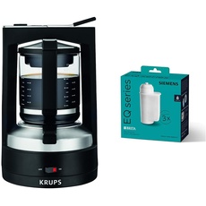 Krups KM4689 Filterkaffeemaschine T8 | 850 Watt & Siemens BRITA Intenza Wasserfilter TZ70033A,verringert den Kalkgehalt des Wassers