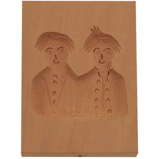Städter 841246 Springerles- Model "Max und Moritz" Backform, Holz, braun, 8 x 5,5 x 3 cm,