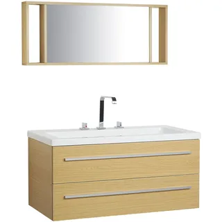 Beliani Badmöbel-Set Almeria 2-tlg. Beige