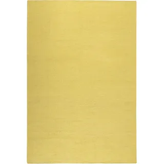 Esprit Handwebteppich Gelb Baumwolle , Textil , Uni , rechteckig , 130x190 cm , für Fußbodenheizung geeignet, in verschiedenen Größen erhältlich, für Hausstauballergiker geeignet, pflegeleicht, strapazierfähig, leicht zusammenrollbar , Teppiche und Böden, Teppiche, Webteppiche