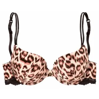 JETTE Push-up-BH Damen leo-bedruckt Gr.75D