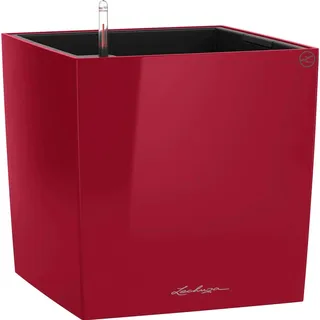 LECHUZA Cube Premium 50 50 x 50 x 50 cm Scarlet Rot Hochglanz
