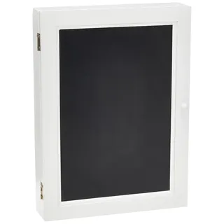 Zeller Schlüsselbrett Tafel 22 x 5 x 30 cm Schwarz