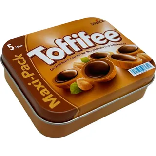 Tanner DER KLEINE KAUFMANN TANNER Deco - Toffifee, 5 Stück aus Holz in Metalldose, Zubehör für Kaufmannsladen, lebensmittelechtes Design, 0961.3