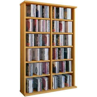 VCM CD-Regal 60 x 91,5 x 18 cm Braun