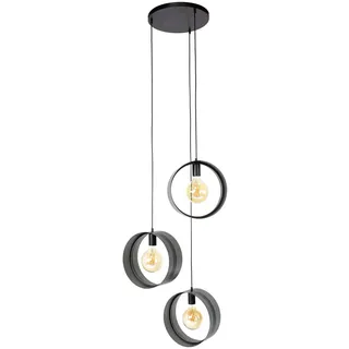 Clemento Ring mesh Pendelleuchte Charcoal