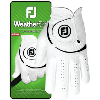 Footjoy Weathersof Golfhandschuh für Herren, Weiß/Schwarz, Größe XXL EU
