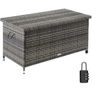 Tectake Auflagenbox Kiruna 121 x 56 x 60 cm Grau