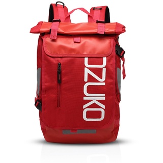 FANDARE Rucksack Bergsteigen Schulrucksack Rolltop Daypacks für 15.6 Zoll Laptoptasche Herren Damen Rucksäcke zum Reise Wandern Camping Schulranzen Schultasche Daypacks Rot