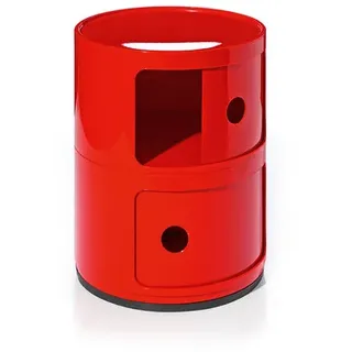 Kartell Container Componibili rot, Designer Anna Castelli Ferrieri, 40 cm