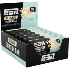 Bild von Designer Bar Box, 12 x 45 g, der ideale Snack mit bis zu 14 g Protein pro Riegel, 540g - Almond Coconut,