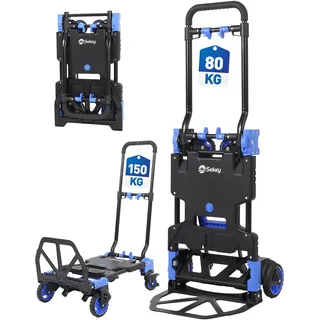 Sekey Plattformwagen 150 kg Blau-Schwarz