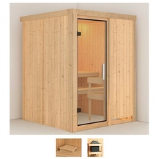 Bild Sauna »Norma«, (Set), ohne Ofen beige