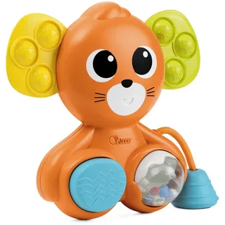 Chicco, Multi-Aktivitäts-Maus, Interaktives Activity Panel, Pop-it Ohren aus Weichem Kunststoff, Quietsche, Perlenball, Stimulierung der Sinne, Ohne Display, Fidget Toy, Babyspielzeug von 6-36 Monaten