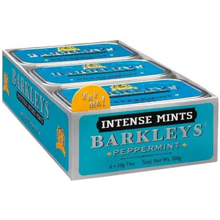 Barkleys Classic Mints - Peppermint, 6 tins, 6er Pack (6 x 50 g)
