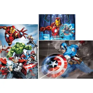 Clementoni 97528 - Puzzle Set - Marvel Avengers (1x 500 Teile, 2x 1000 Teile) Puzzel