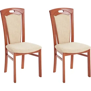 Home Affaire Esszimmerstuhl FERDI Made in Italy Polyester braun 2er Set