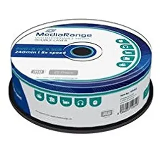 MediaRange DVD+R DL 8,5GB 240min 8x 25er Spindel