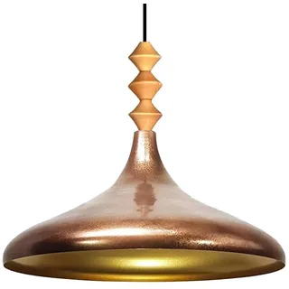 Kupferfarbe Q Holz Einzelleuchter Pendelleuchte - Bronze