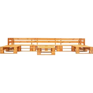 vidaXL 6-tlg. Garten-Lounge-Set aus Paletten Holz Honigbraun - Braun