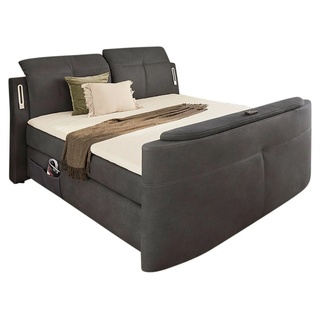 Jockenhöfer Boxspringbett Movie Star 180 x 200 cm grau