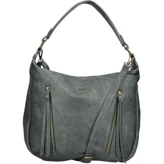 Handtasche RIEKER, Damen, Gr. B/H/T: 25cm x 29cm x 11cm, grün (dunkelgrün), Lederimitat, unifarben, Taschen Handtasche, Schultertasche, Damen Umhängetasche mit abnehmbarem Umhängeriemen