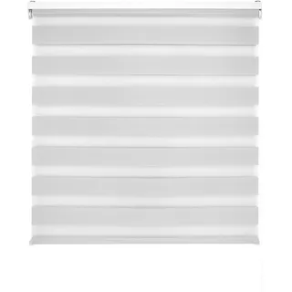 Decorblind | Doppellagiges Rollo für Nacht und Tag, Montage an Wand oder Decke, Maße: Breite 140 x Länge 250 cm, Maße Stoff: 137 x 245 cm, Grau