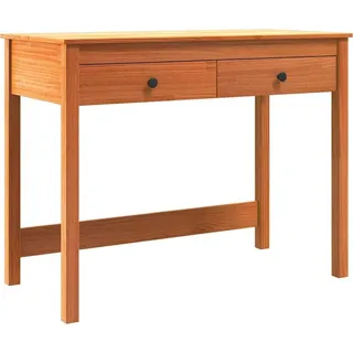 vidaXL Schreibtisch Max Braun 100 x 50 x 78 cm Massives Kiefernholz - Braun