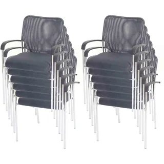 MCW Besucherstuhl Tulsa Stoff/Textil Grau