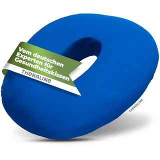 Theraline Ergonomischer Sitzring Steißbein, Ring Sitzkissen formstabil Entlastung nach OP, Geburt oder Hämorrhoiden, orthopädisches Donut-Kissen