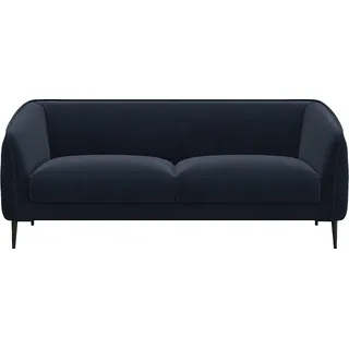 flexlux 2,5-Sitzer FLEXLUX "Belle Designsofa, Couch, bequem durch Kaltschaum im Sitz", blau (royal blau), B:188cm H:74cm T:89cm, 100% Polyester, Sofas, 2 5-Sitzer, Skandinavisches Design, In hochwertiger Verarbeitung