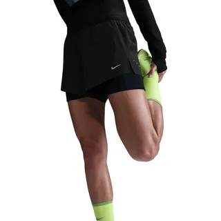 Nike Swift DF 2-in-1 Damen Laufshorts Schwarz L