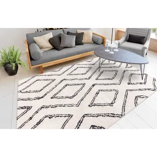me gusta Orlando 225 Hochflorteppich 160 x 230 cm Beige