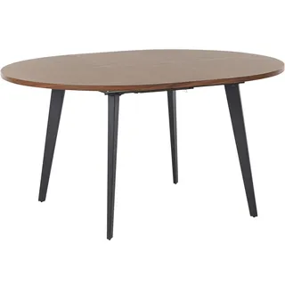 Beliani Bovina Ø 120 cm braun/schwarz
