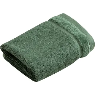 Vossen Seiftuch »Pure« Waschlappen im Set, Baumwolle & VEGAN, mit eleganter Veloursbordüre, grün