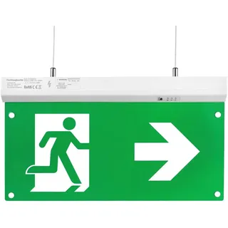 enovalite LED-Fluchtwegleuchte, 200102, inkl. Notstromeinheit, TEST-Funktion