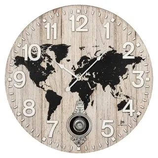 Lowell 21546 Wand- /Tischuhr Mechanische Uhr Rund Holz