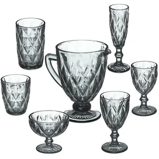 Relaxdays Sektglas 0,15 l 7-tlg.