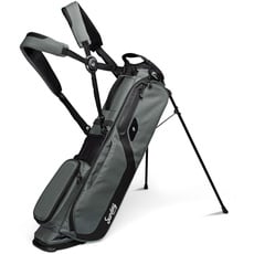 Sunday Golf EL Camino Golftasche von - Leichte Standtasche mit doppeltem Gurt - Einfach zu tragen - Passend für einen kompletten Schlägersatz. Perfekt für Wanderer, Golfwagen (Mitternachtsgrün)