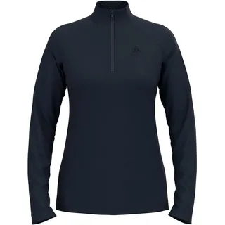 Odlo Fleecepullover Damen Essential Light I Midlayer mit Halbreißverschluss I Langarm Wandershirt