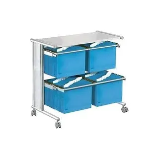 Kerkmann Hängemappenwagen grau für bis zu 200 Hängemappen