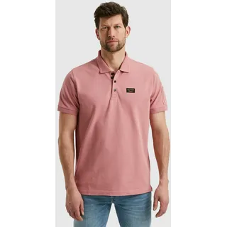 Poloshirt PME LEGEND "Short sleeve polo Trackway", Herren, Gr. XXL, rosa (dusty rose), Jersey, Obermaterial: 95% Baumwolle, 5% Elasthan, Shirts Poloshirt