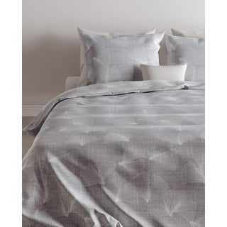 Zo.Home Saskia Duvet Cover, 100% Cotton Satin, Grey, 200 x 220 cm, 1.0 Pieces