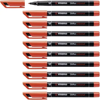 Stabilo OHPen universal permanent medium 10er Pack rot 1,0 mm 1 x)