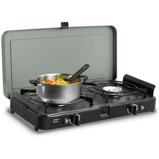 CADAC - 2-Cook 3 Classic Stove - Tischgrill - 50mBar - Campinggrill | Für draußen grillen, Stahl, Aluminium, Kunststoff, Gas Barbecue, Inkl. Transporttasche