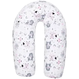 Fillikid Stillkissen , Blau, Weiß , Füllung: EPS Mikroperlen,EPS Mikroperlen , 190 cm , Bezug abnehmbar, Bezug waschbar, mit Reißverschluss , Füttern, Stillen, Stillkissen