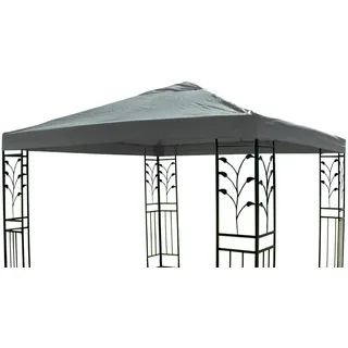 Ersatzdach passend für Linder Metallpavillon Lukas 3x3 m Dachbezug - Grau