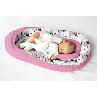 Multifunktionale Kuschelnest Babynest Kokon für Babys und Säuglinge, Nestchen, Reisebett, 100% Baumwolle, antiallergisch