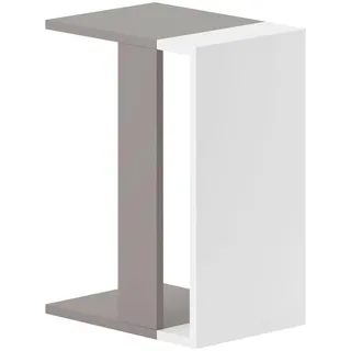 Livetastic Beistelltisch Zetti ca. 30x57x40 cm Mokka/Weiß