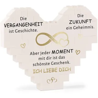 Tarqite Valentinstags Geschenk für Ihn & Sie, Jahrestag Geschenk für Ihn Sie, Ich Liebe Dich Geschenke, Herz Puzzle Deko, Romantisches Hochzeitstag Geschenke für Männer Frauen Freund Ehemann Ehefrau
